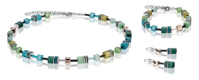 Coeur de Lion Ketting 2838/ /0537 Green-Petrol