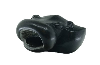 Stenen beeld uniek dier, Hippo, Stabben Masakara, Tengenenge