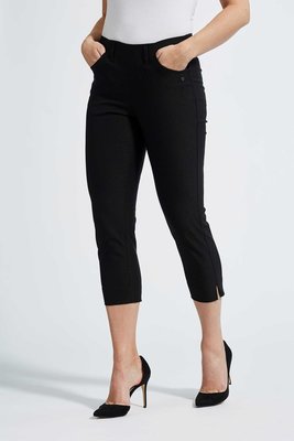 Laurie broek, model Caroline Regular Capri 3/4 basis viscose zwart 28041-99970