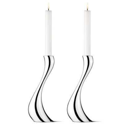 Georg Jensen Cobra kandelaar groot set van 2