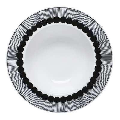 Marimekko servies Oiva diep bord wit/zwart 2,5 dl 066683-190