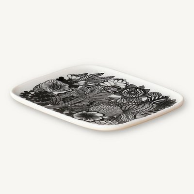 Marimekko servies Oiva schotel wit/zwart 067845-090