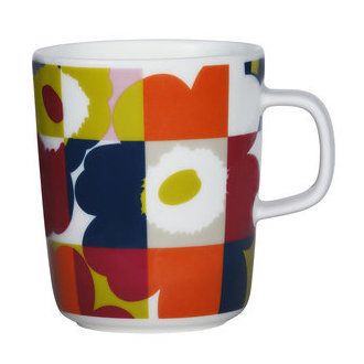 Marimekko servies Oiva/Unikko beker multicolor 2,5 dl 065830