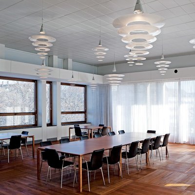 Louis Poulsen Enigma Ø 545 hanglamp, verlichting