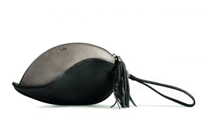 by-Lin Tas Heliconia Clutch zwart/grijs 160980