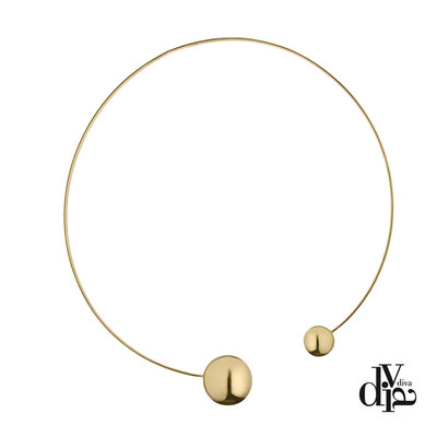 Diva Collier Eclisse Goud Hoogglans