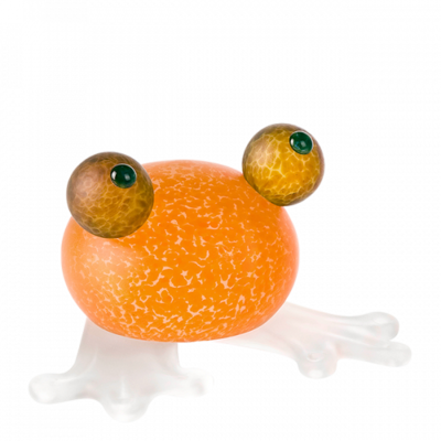 Glasstudio Borowski Frosch Oranje
