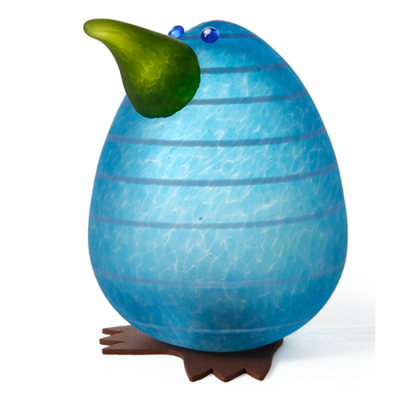 Glasstudio Borowski Kiwi Egg Light Blue