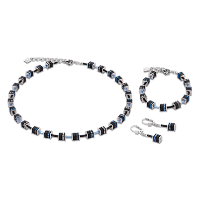 Coeur de Lion Oorbellen 4409/ /0713 Crystals Small Blue-Black
