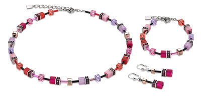 Coeur de Lion Oorbellen 2838/ /0325 Multicolor Red Rose