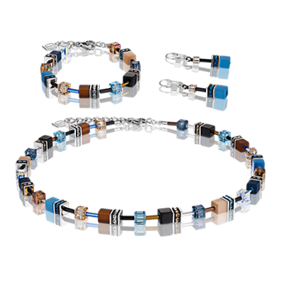 Coeur de Lion Oorbellen 2838/ /0732 Blue-Brown-Beige