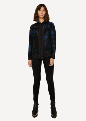 Oleana Cardigan 502 W Late night blueberry