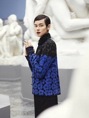 Oleana Cardigan 350 W blue black