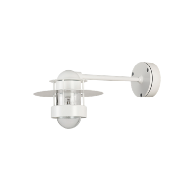 Louis Poulsen buitenlamp Albertslund Wand wit lang model