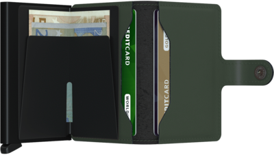 Secrid Miniwallet M Matte Green Black portemonnee