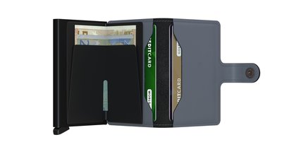 Secrid Miniwallet M Matte Grey Black portemonnee