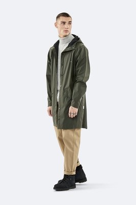 Rains Regenjas Long Jacket unisex green 1202-03