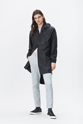Rains Regenjas Parka Jacket unisex zwart 1233-01