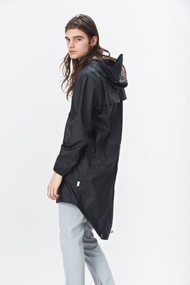 Rains Regenjas Parka Jacket unisex zwart 1233-01