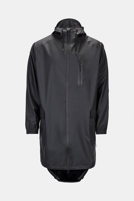 Rains Regenjas Parka Jacket unisex zwart 1233-01