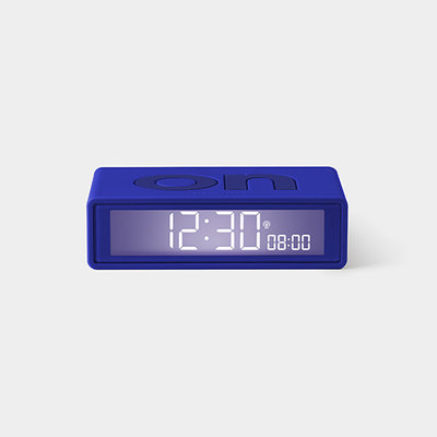 LEXON Flip Clock RCC Rubber Blauw LR150B9