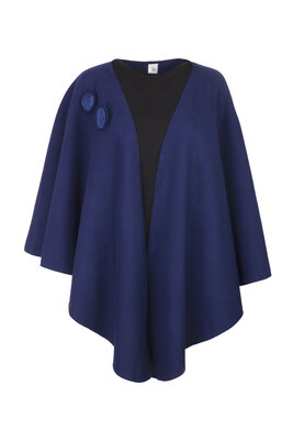 Geesje Sturre cape blauw 234658