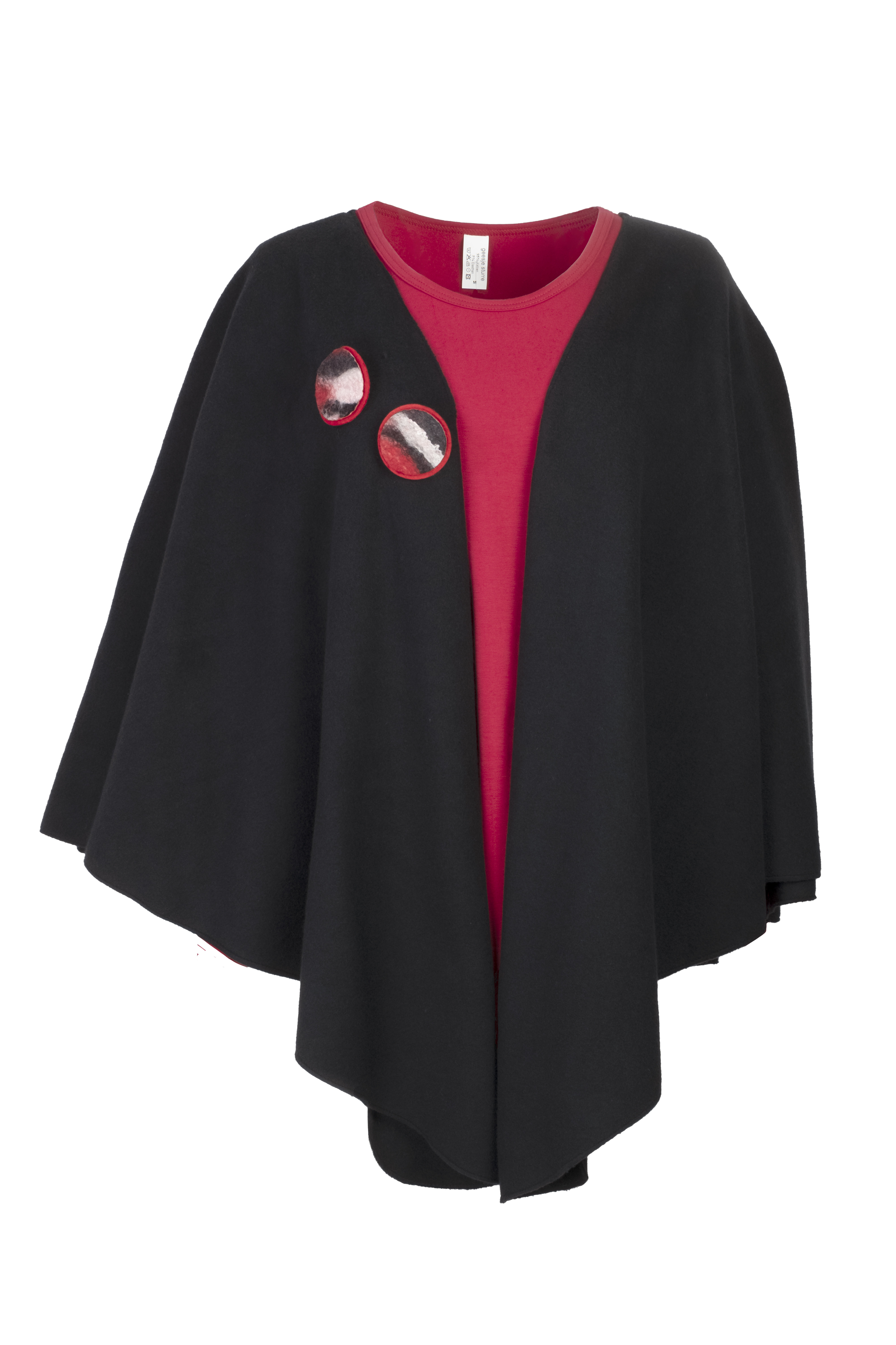 Geesje Sturre cape zwart 234658