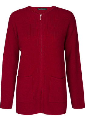 Two Danes vest Tessie warm rood 25751-254