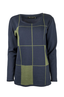 Karvinen Rastar shirt H023 donkerblauw olijfgroen