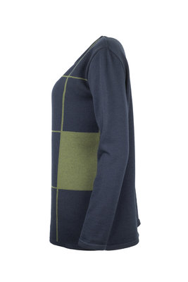 Karvinen Rastar shirt H023 donkerblauw olijfgroen