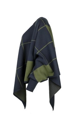 Karvinen Rastar cape H020 donkerblauw olijfgroen