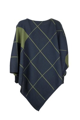 Karvinen Rastar cape H020 donkerblauw olijfgroen