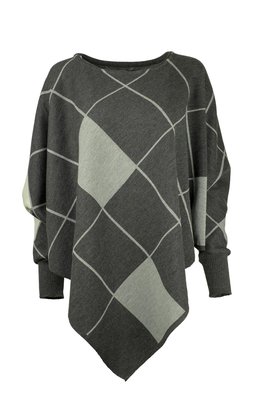 Karvinen Rastar cape H020 antraciet grijs ecru