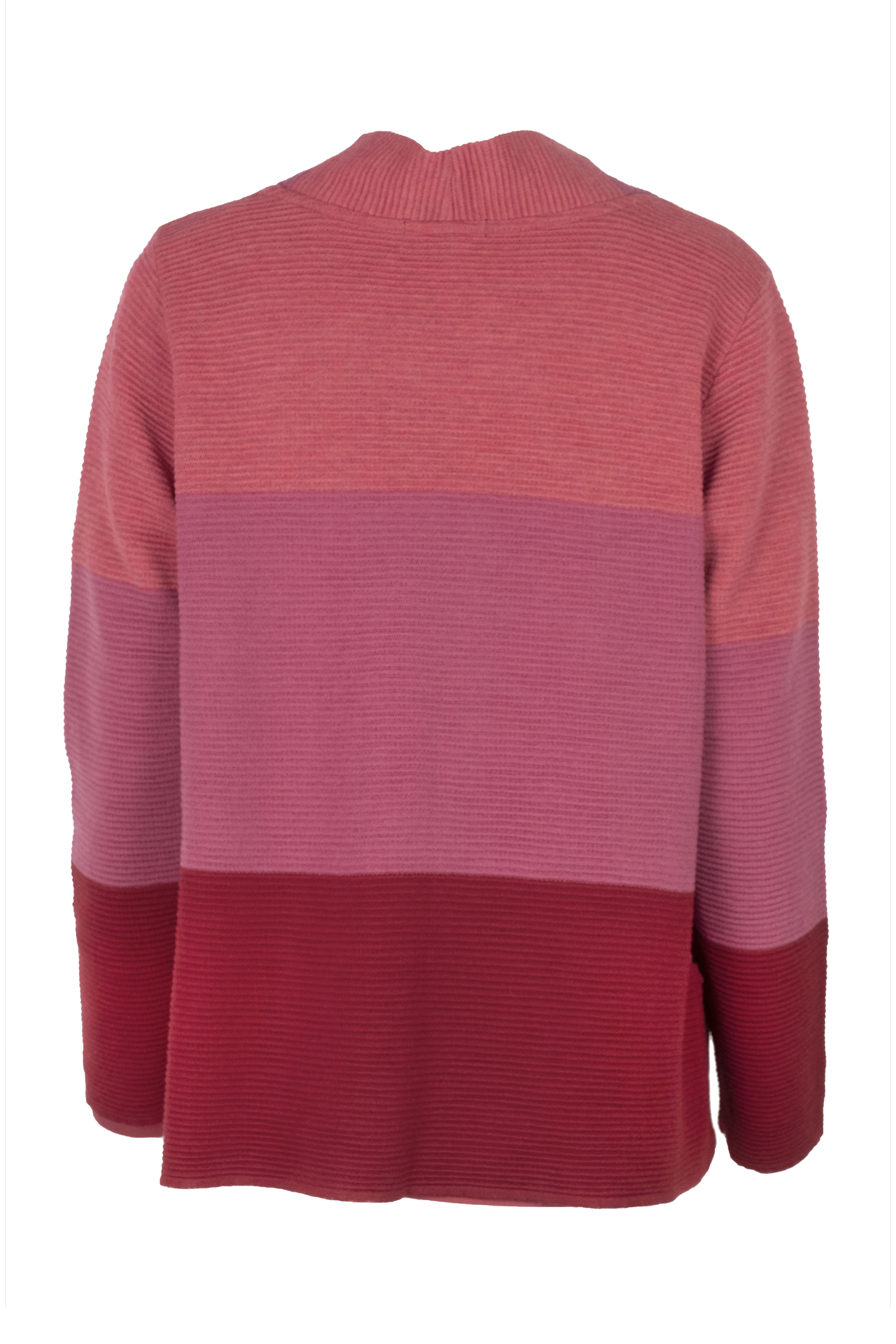 EO-design Vest kort donkerrood fuchsia lichtrood