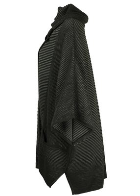 EO-design Vest lang antraciet grijs