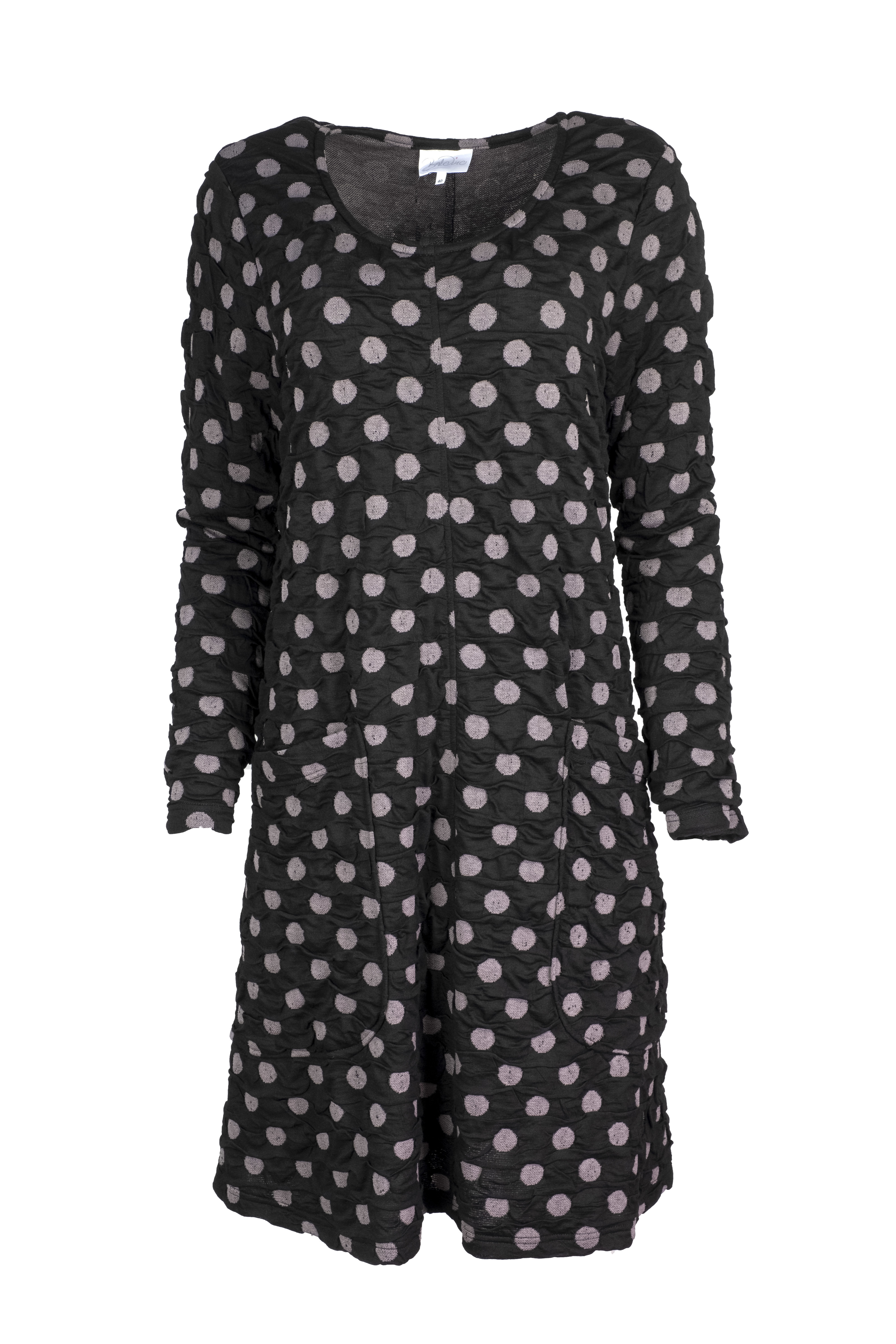 Baldino kleding tuniek 3-328 zwart/grijs stip