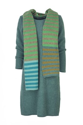 Mansted kleding Korella jurk emerald groen