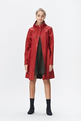 Rains Regenjas Curve Jacket rood 1206-20