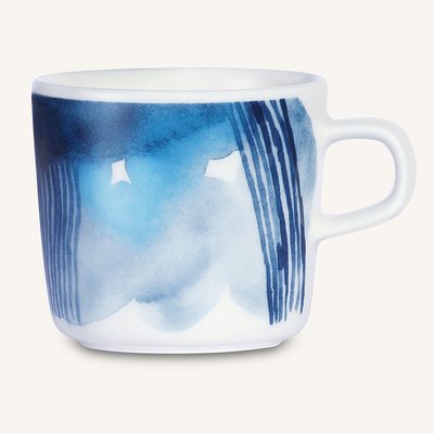 Marimekko servies Oiva beker zwart/blauw 2 dl 066014-150