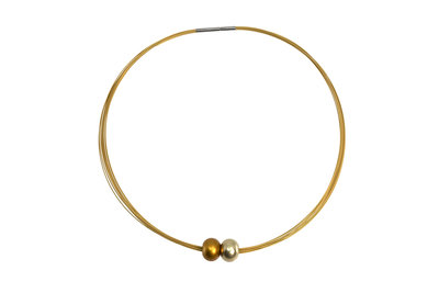 Otracosa Ketting met kralen geelgoud/lichtgoud K02/K6