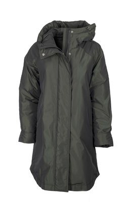 Flare Collection winterjas 3175 donkergroen