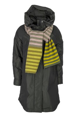 Flare Collection winterjas 3175 donkergroen