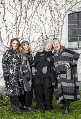 Ralston winterjas Tap met col zwart/grijs