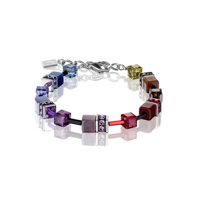 Coeur de Lion Armband 2838/ /1570 Multicolor Rainbow Dark