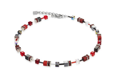 Coeur de Lion Ketting 4014/ /0312 Red-Grey