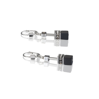 Coeur de Lion Oorbellen 4018/ /1317 Black-Silver