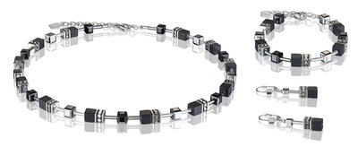 Coeur de Lion Oorbellen 4018/ /1317 Black-Silver