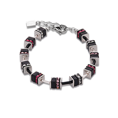 Coeur de Lion Armband 4409/ /0327 Crystals Small Ruby-Black