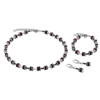 Coeur de Lion Armband 4409/ /0327 Crystals Small Ruby-Black