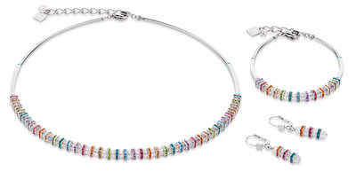 Coeur de Lion Oorbellen 4858/ /1518 Multicolor Crystal